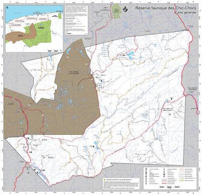 Réserve faunique des Chic-Chocs : Carte générale Preview 1