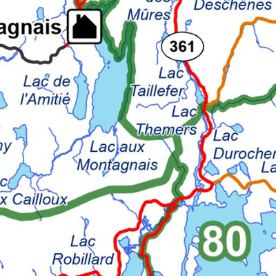 Réserve faunique des Laurentides : Carte de chasse au petit gibier (Berthiaume) Preview 3