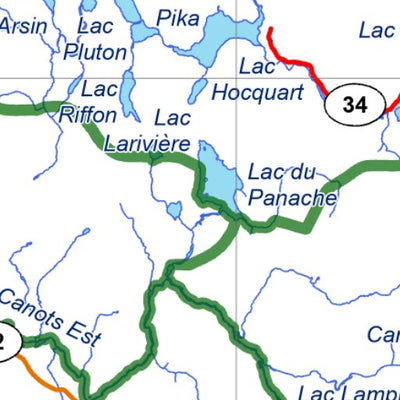 Réserve faunique des Laurentides : Carte de chasse au petit gibier (Gîte-du-Berger / Belle-Rivière) Preview 2