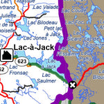 Réserve faunique des Laurentides : Carte de chasse au petit gibier (L'Étape / Portes-de-l'Enfer 1) Preview 2