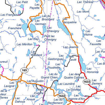 Réserve faunique des Laurentides : Carte générale Preview 2