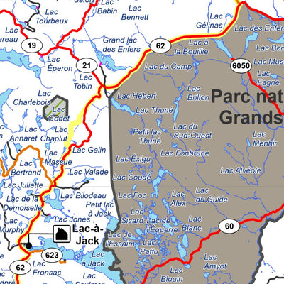 Réserve faunique des Laurentides : Carte générale Preview 3