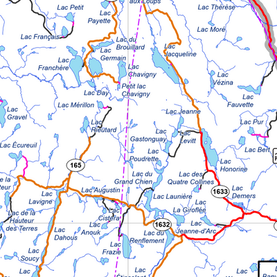 Réserve faunique des Laurentides : Carte générale Preview 2