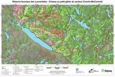 Réserve faunique des Laurentides : Parcours de chasse au petit gibier Croche-McCormick Preview 1
