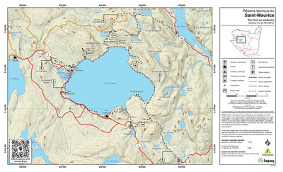 Réserve faunique du Saint-Maurice: Carte de sentier pédestre Preview 1