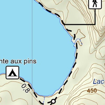 Réserve faunique du Saint-Maurice: Carte de sentier pédestre Preview 2