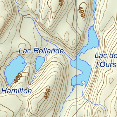 Réserve faunique du Saint-Maurice: Carte de sentier pédestre Preview 3