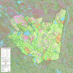 Sépaq Réserve faunique du Saint-Maurice : Carte générale de chasse à l'orignal 2024 digital map