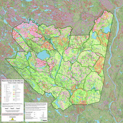 Réserve faunique du Saint-Maurice : Carte générale de chasse à l'orignal 2026 Preview 1