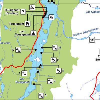 Réserve faunique du Saint-Maurice : Carte générale Preview 2