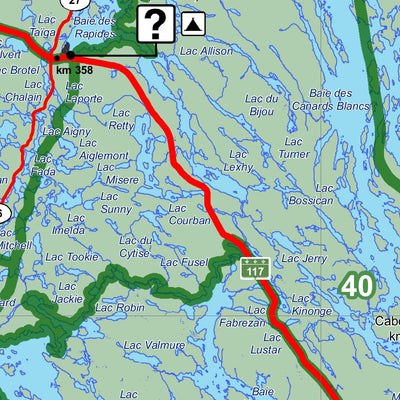 Sépaq Réserve faunique La Vérendrye : Carte de chasse au petit gibier digital map