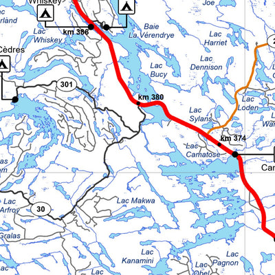 Réserve faunique La Vérendrye : Carte générale de chasse au petit gibier 2025 Preview 2