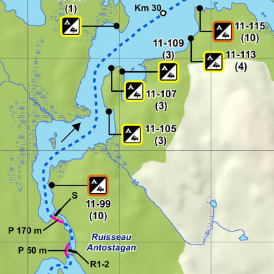 Réserve faunique La Vérendrye : Parcours de canot-camping Antostagan No.11 Preview 3