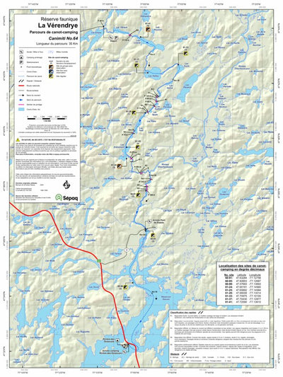 Réserve faunique La Vérendrye : Parcours de canot-camping Canimiti No.64 Preview 1