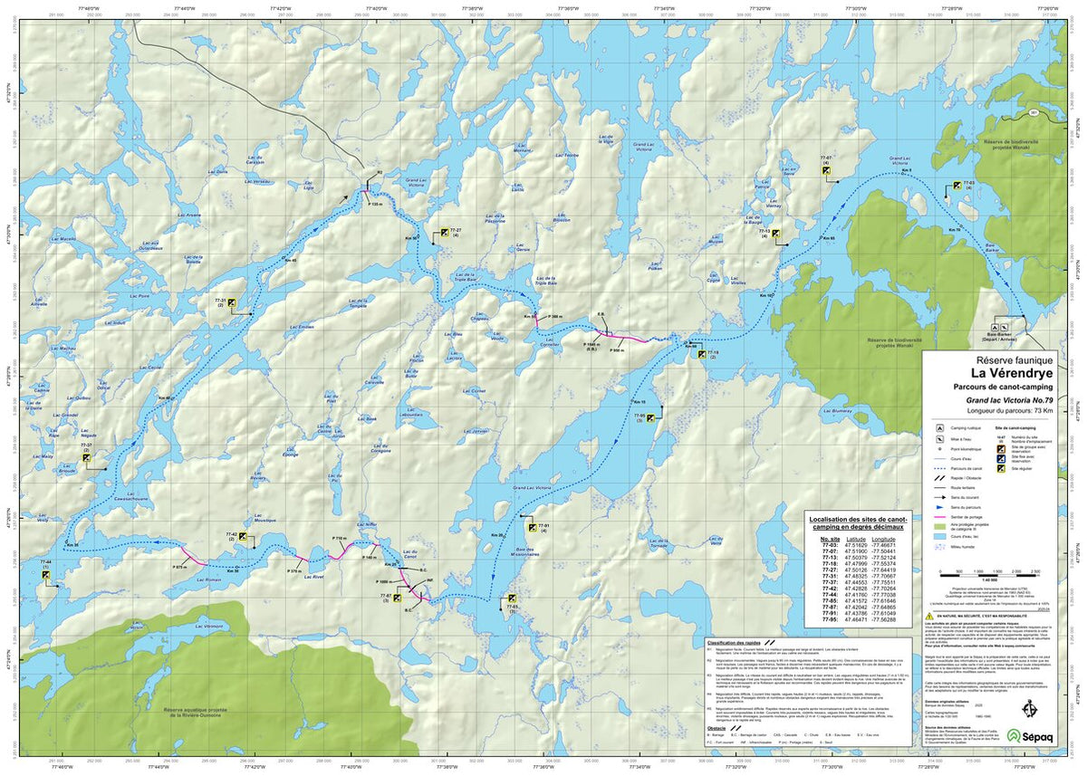 Réserve faunique La Vérendrye : Parcours de canot-camping Grand lac ...