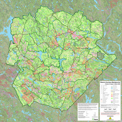 Réserve faunique Mastigouche : Carte générale de chasse à l'orignal 2026 Preview 1