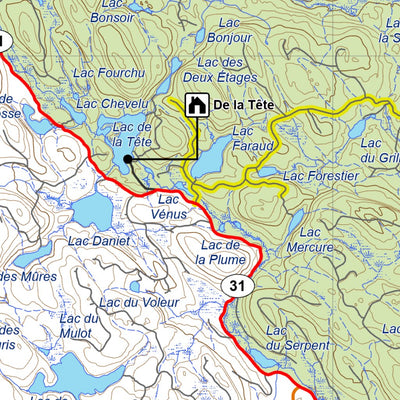 Réserve faunique Mastigouche : Carte générale de chasse au petit gibier 2025 Preview 3