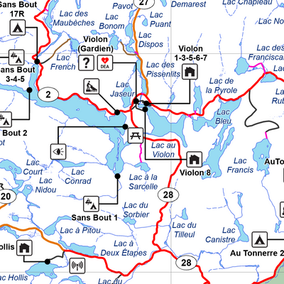 Réserve faunique Mastigouche : Carte générale Preview 3