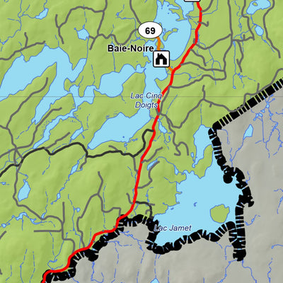 Réserve faunique Rouge-Matawin : Carte de chasse au petit gibier (Ascension et Macaza) Preview 2