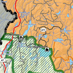 Réserve faunique Rouge-Matawin : Carte de chasse au petit gibier (Nord) Preview 3