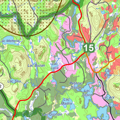 Réserve faunique Rouge-Matawin : Carte générale de chasse à l'orignal 2025 Preview 2