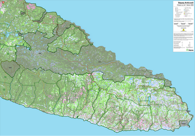 Sépaq Anticosti (secteur est): Carte générale de chasse au cerf 2026 Preview 1