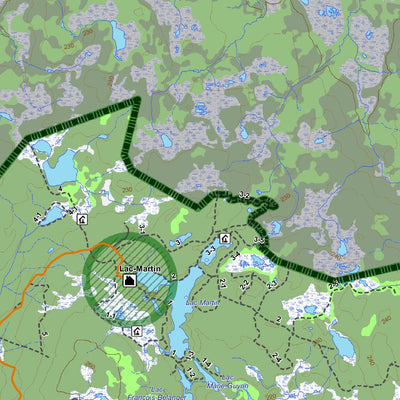 Sépaq Sépaq Anticosti (secteur ouest): Carte générale de chasse au cerf 2024 digital map