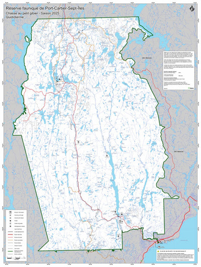Réserve faunique de Port-Cartier - Sept-Îles : Carte de chasse au petit gibier (Quotidienne) Preview 1