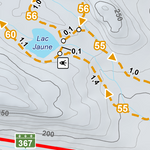 Station touristique Duchesnay - Carte des sentiers de raquette Preview 2