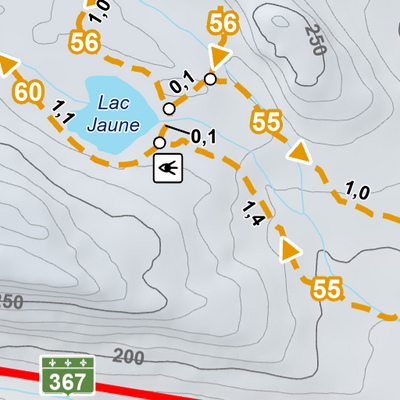 Station touristique Duchesnay - Carte des sentiers de raquette Preview 2