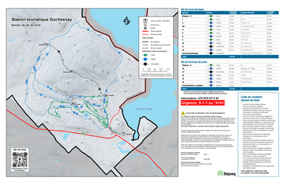 Station touristique Duchesnay - Carte des sentiers de ski de fond Preview 1