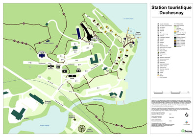 Sépaq Station touristique Duchesnay: Carte touristique (été) digital map
