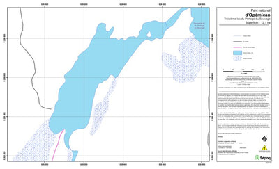 Sépaq Troisième lac du Portage du Sauvage (Opémican) digital map