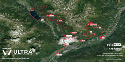 Sete srl Sviluppo e Territorio DOPPIA W - Valtellina Val Poschiavo Ultra Trail 2024 digital map