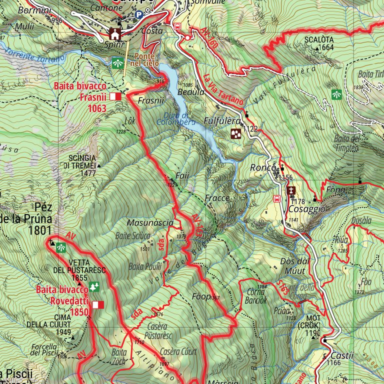 SeTeMap - Val Tartano, Mappa escursionistica 1:20.000 Map by Sete srl ...