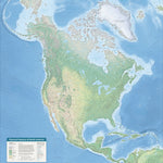 Physical Features of North America - Elevations in Meters Preview 1