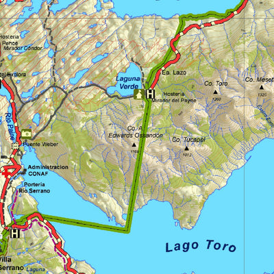 SIG Patagon Torres del Paine NP Region 2022 digital map
