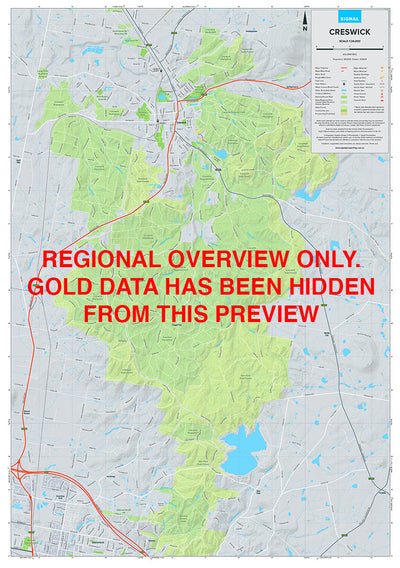 Signal Prospecting Creswick - Gold Prospecting Map digital map