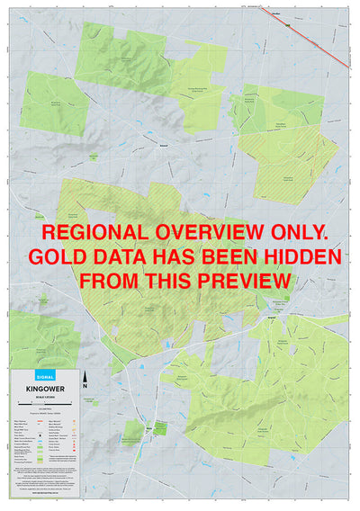 Signal Prospecting Kingower - Gold Prospecting Map digital map