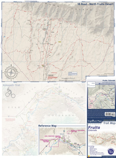 Singletrack Maps Fruita Trail Map - 18 Road digital map