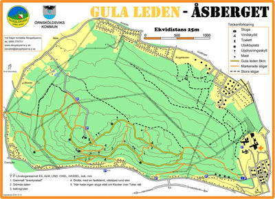 Skogslöparna Gula leden - Åsberget, Örnsköldsvik 2.8 digital map