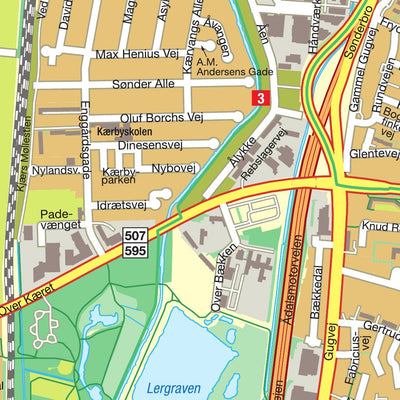 SKYdesign Aalborg - Centrumkort digital map
