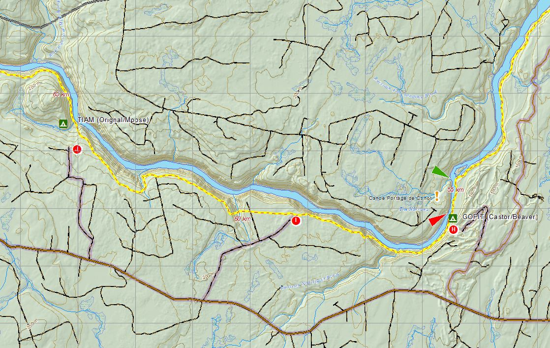 Sentier Nepisiguit Mi'gmaq Trail Map by SNMT | Avenza Maps