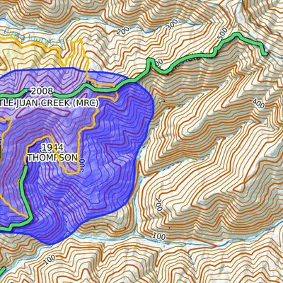 SocialGood Fund Hubs & Routes - Westport, California. Roads, tsunami zones and historical fires since 1900 digital map