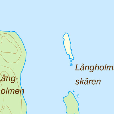 Solteknik HB Topografisk karta över Sankt Anna skärgård i skala 1:10 000 digital map