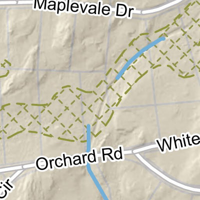 South Central Regional Council of Governments Elderslie Preserve Trail System - Woodbridge, CT digital map