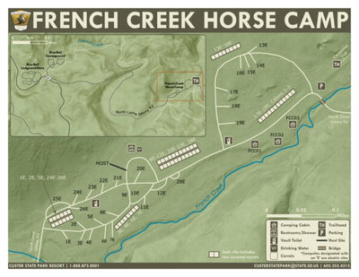 South Dakota Game, Fish & Parks Custer State Park - French Creek Horse Camp digital map