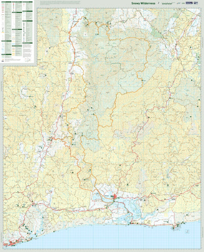 Spatial Vision Snowy Wilderness Four-Wheel-Drive Map Ed1 (2010) *MAP NOT CURRENT* digital map