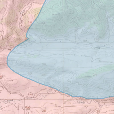 Spirited Republic 2020 Colorado Big Game Elk/Deer Topo Hunt Habitat Range GMU 214 digital map