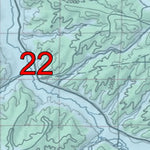 Spirited Republic 2020 Colorado Big Game Elk/Deer Topo Hunt Habitat Range GMU 22 digital map